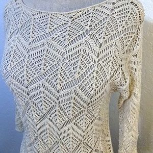 JEANNE PIERRE Tops - 3 FOR $20 * Jeanne Pierre off white crochet top JEANNE PIERRE Tops - 3 FOR $20 * Jeanne Pierre off white crochet top